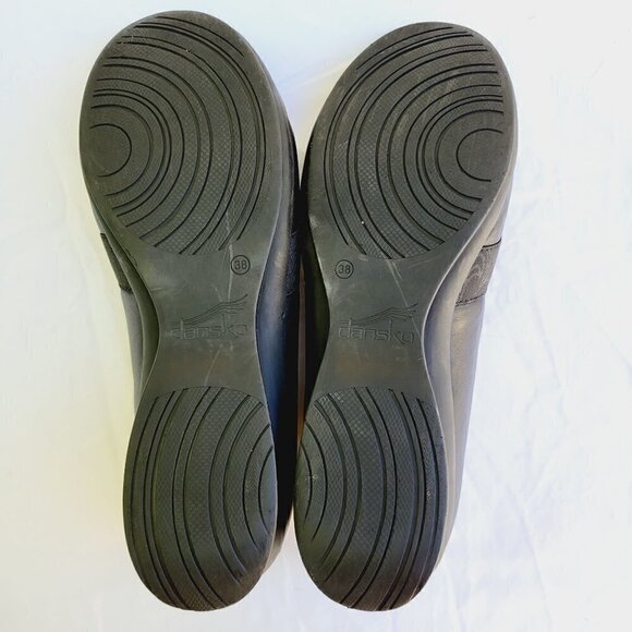 Dansko Women's Addy Black Leather Slip On Shoe - 38 (US 7.5/8) - Picture 9 of 10